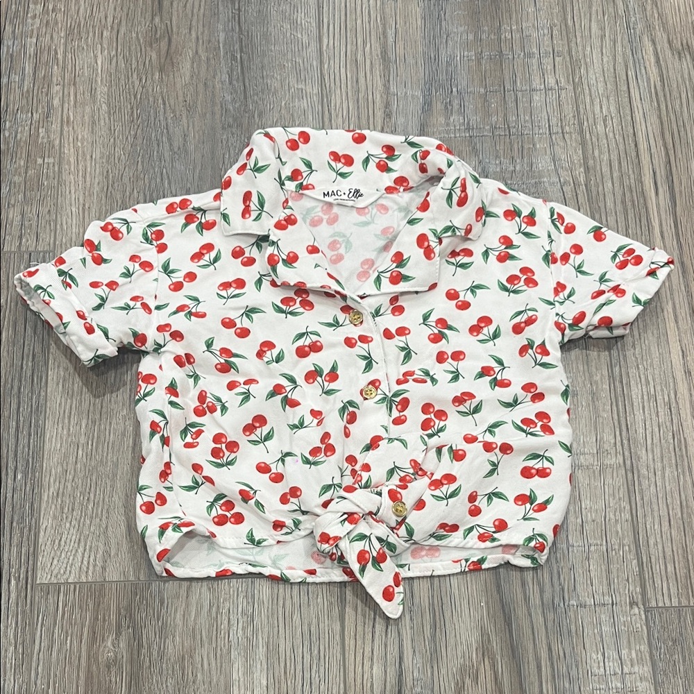 Cherry Button Down Shirt